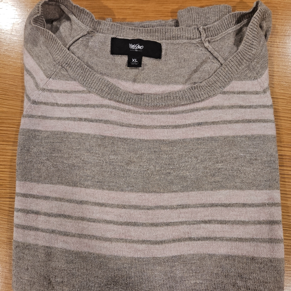 Massimo Women's Striped Sweater - Beige and Pink